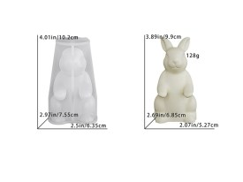 Molde silicona conejo con plato